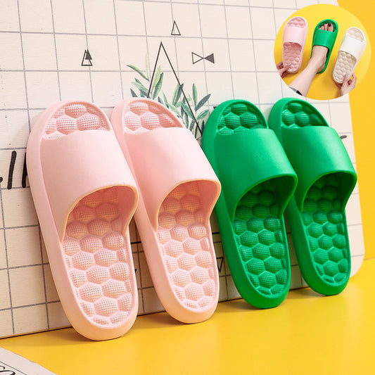 Summer Slippers Foot Massage Design Shoes Women Bathroom Slippers